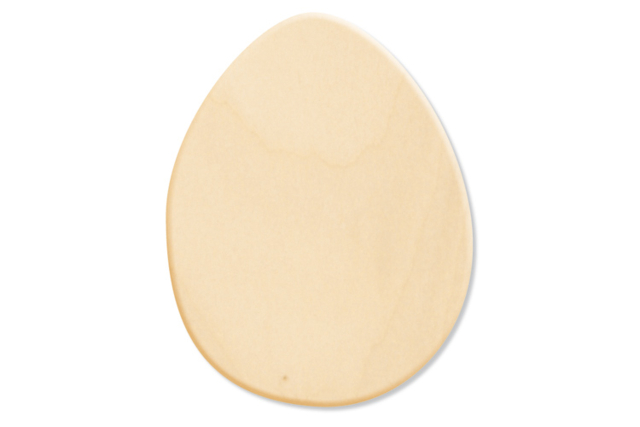 Oeuf en bois naturel à décorer - Supports plats en bois - 10doigts.fr
