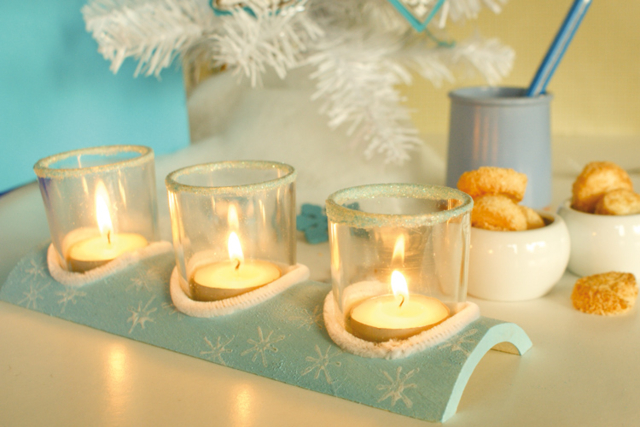 3 verrines en verre avec support en bois demi-rond - Supports en Verre - 10doigts.fr