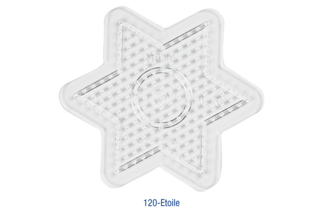 Plaque étoile pour perles fusibles - Perles à repasser 5 mm - 10doigts.fr