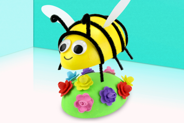 Abeille 3D - Polystyrène - Supports à décorer - 10doigts.fr