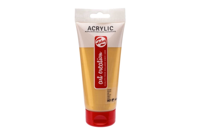 Acrylique Talens 200 ml - or 801 - Peinture acrylique artiste - 10doigts.fr