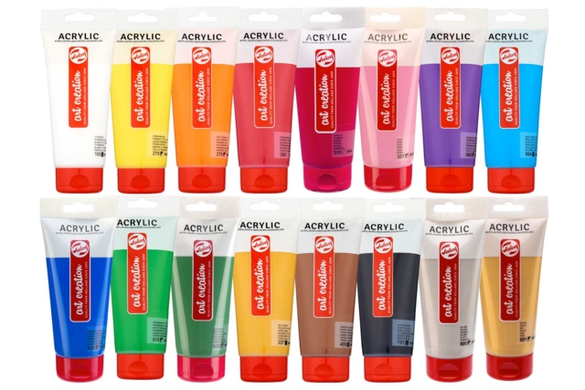 acrylique talens 200ml - Peinture acrylique artiste - 10doigts.fr