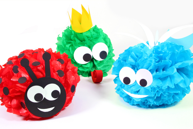 Animaux géants en papier de soie - Papiers colorés - 10doigts.fr