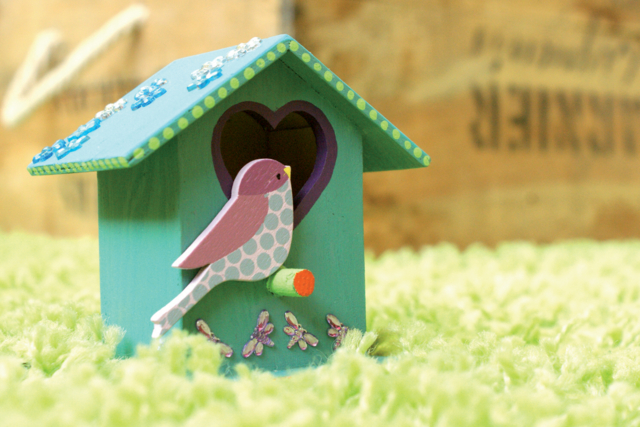 arbre à oiseaux - Déco en bois peints - 10doigts.fr