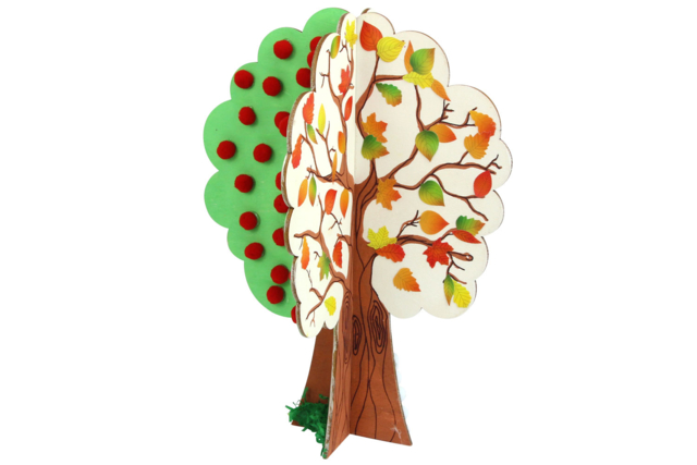 arbre floraison - Supports plats en bois - 10doigts.fr