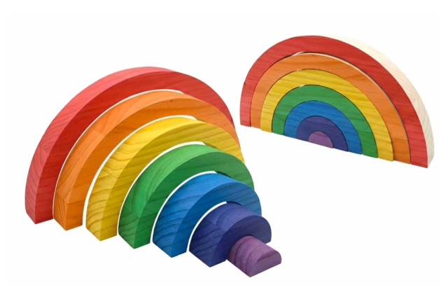 Arc-en-ciel 3D - Jeux et Jouets en bois - 10doigts.fr