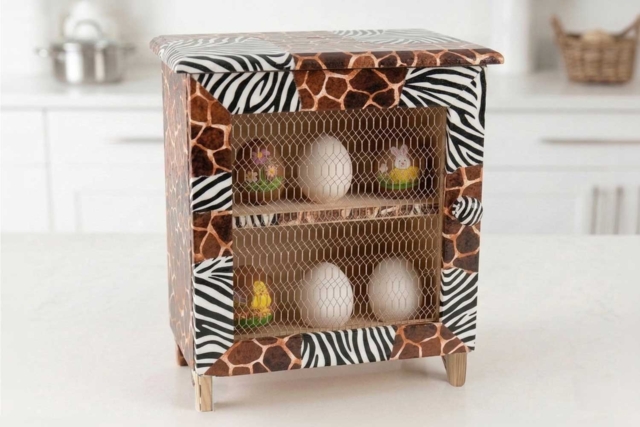 Armoire à œufs en bois naturel  - Objets bois pour la cuisine - 10doigts.fr