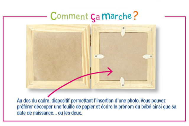 astuce dyptique cadre en bois - Cadres photos en bois - 10doigts.fr