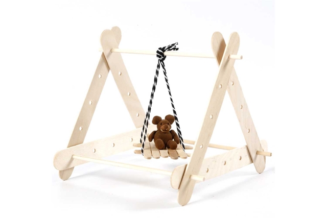 balançoire bâton d'esquimaut - Accessoires en bois - 10doigts.fr