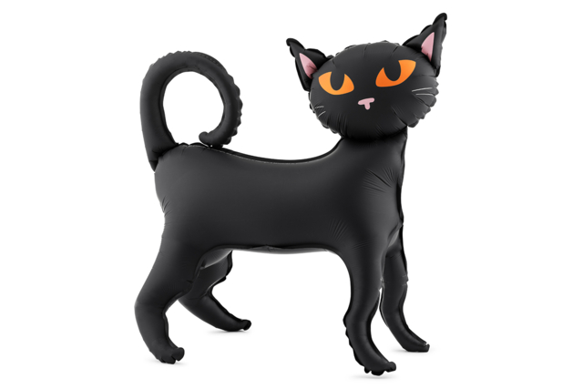 ballon chat noir halloween - Ballons d'halloween - 10doigts.fr
