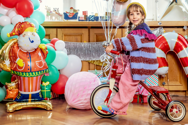 ballon père noël enfant - Ballons, guirlandes, serpentins - 10doigts.fr