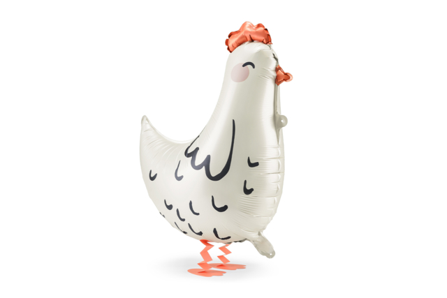 ballon poule pâques mylar aluminium  - Accessoires décoratifs de Pâques - 10doigts.fr