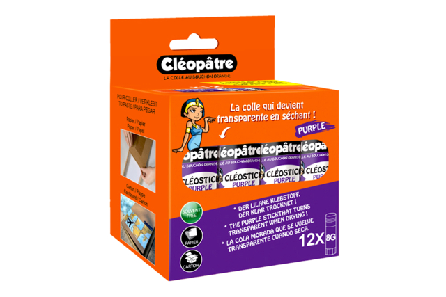 bâton colle violette - Colles scolaires - 10doigts.fr