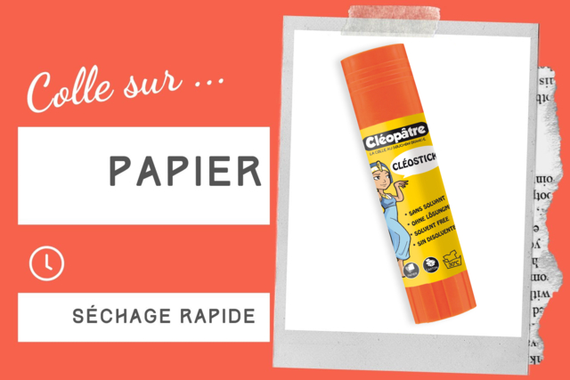bâton stick colle blanche cléopâtre enfants - Colles scolaires - 10doigts.fr
