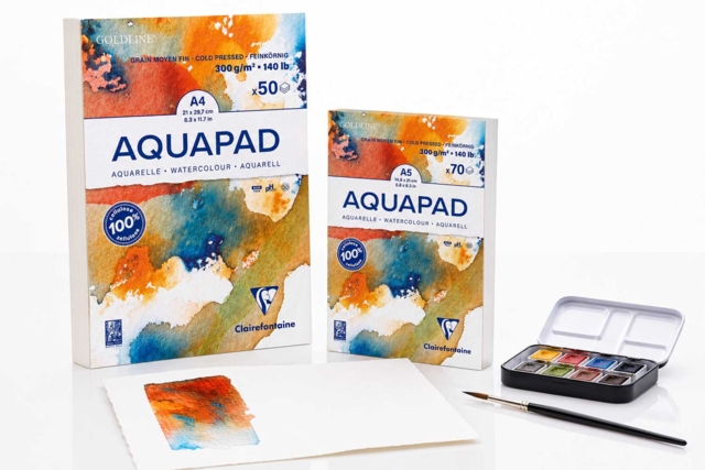 Bloc aquarelle Aquapad 300 g - Format au choix - Papiers aquarelle et gouache - 10doigts.fr