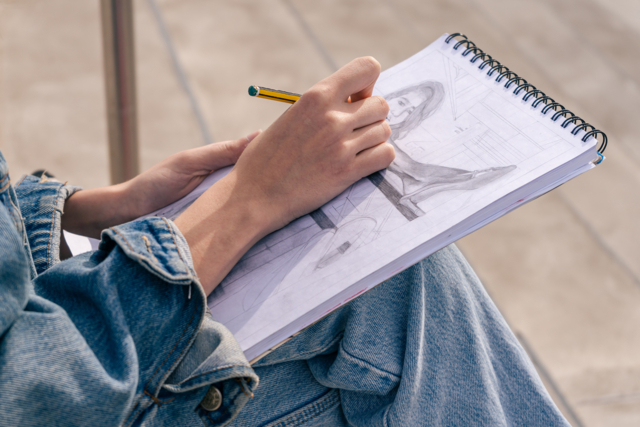 bloc papier dessin artistes - Papiers & carnets de dessin - 10doigts.fr