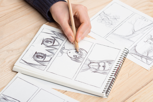 bloc papier dessin manga - Papiers & carnets de dessin - 10doigts.fr