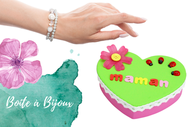 Boite à bijoux coeur - Boutons fantaisie et décoratifs pour tous vos DIY - 10doigts.fr