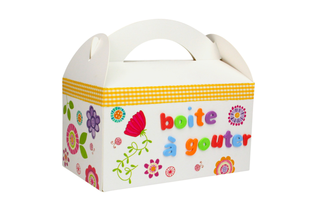 boite à goûter lunch box pour enfants - Boîtes et corbeilles en carton - 10doigts.fr