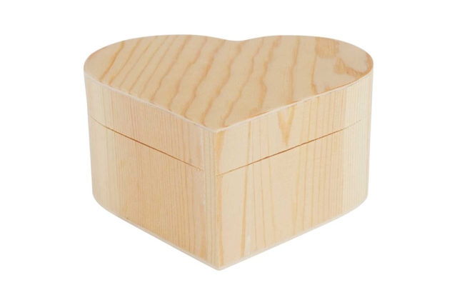 boite bijoux coeur - Boîtes en bois - 10doigts.fr