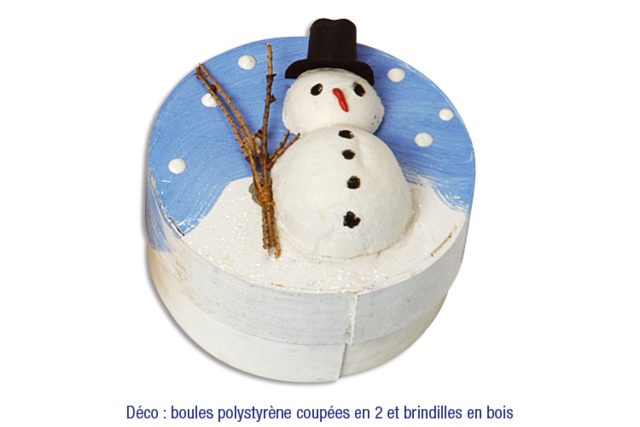 Boïte bonhomme de neige - Décors nature - 10doigts.fr