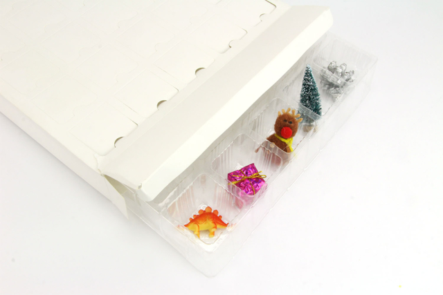 boite carton 24 cases - Calendriers de l'Avent - 10doigts.fr