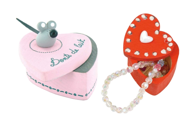 boite coeur bijoux  - Boîtes en bois - 10doigts.fr