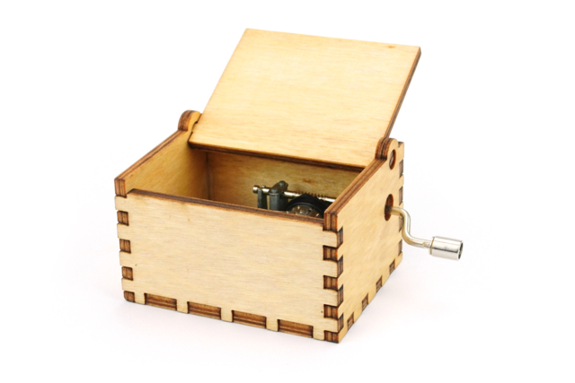 boite musique en bois - Objets en bois Noël - 10doigts.fr