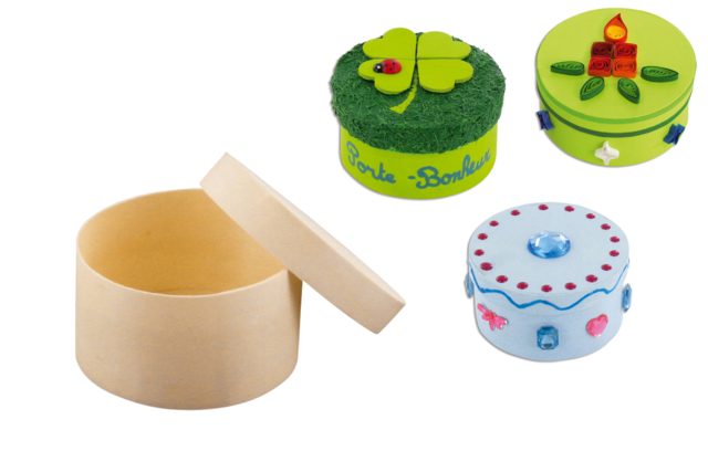 boite ronde - Boîtes en bois - 10doigts.fr