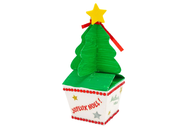 boite sapin calendrier blanche - Gommettes de Noël : autocollants et stickers créatifs pour enfants - 10doigts.fr