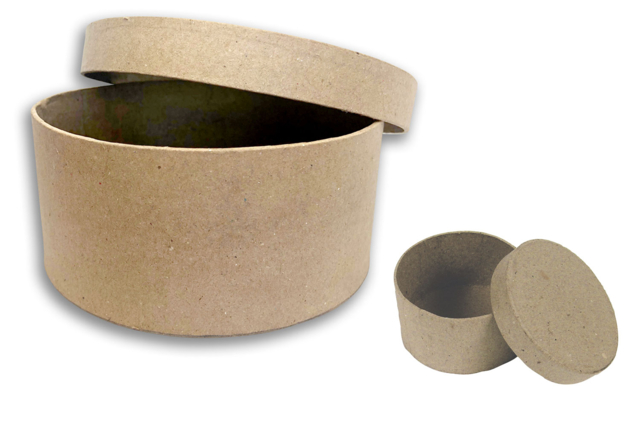 boites rondes en carton - Boîtes à décorer - 10doigts.fr