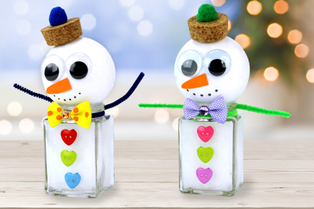 Bonhomme de neige mignon - Boutons fantaisie et décoratifs pour tous vos DIY - 10doigts.fr