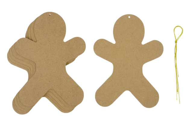 bonhomme en bois - Objets en bois Noël - 10doigts.fr