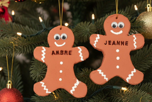 Bonhomme pain d'épice personnalisé pour le sapin - Outils de Modelage - 10doigts.fr