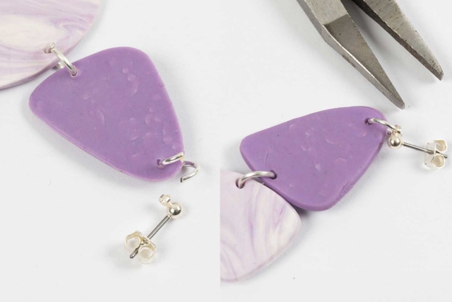boucle fimo clous d'oreille - Boucles d'oreilles - 10doigts.fr