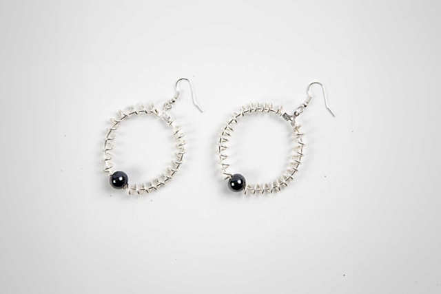 boucles Créoles fines argent - 6 pièces - Boucles d'oreilles - 10doigts.fr