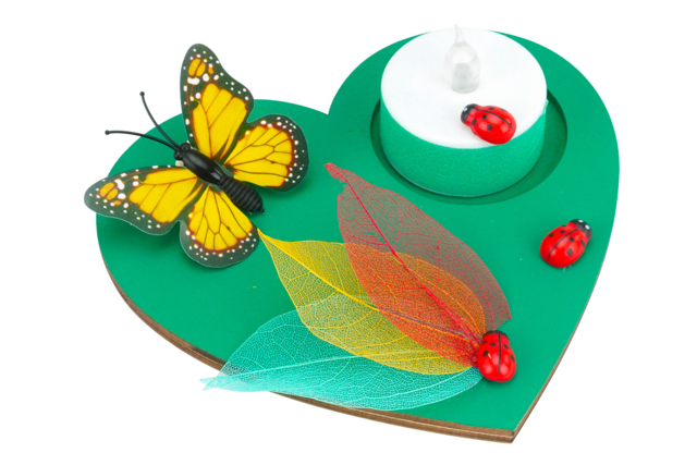 bougeoire pince papillons - Décorations à coller - 10doigts.fr