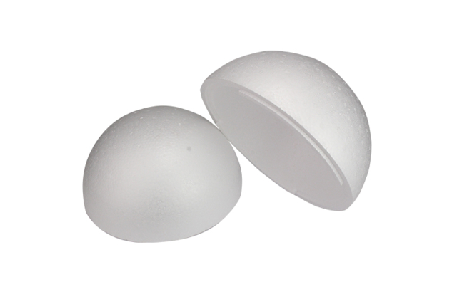Boule emboîtable en polystyrène Ø 20 cm - à l'unité (2 demi-sphères) - Boules en polystyrène - 10doigts.fr