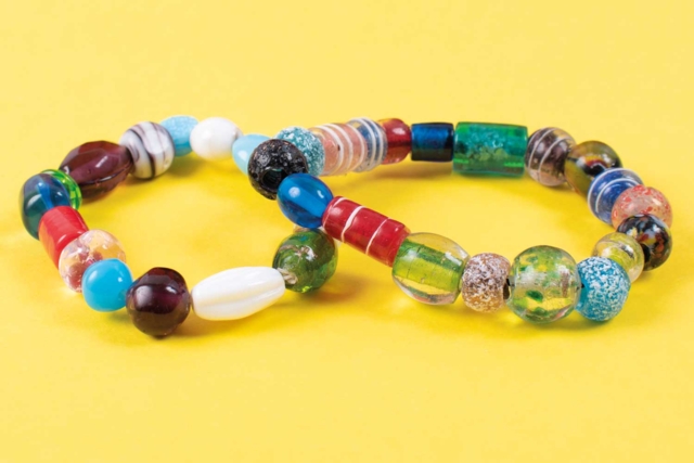 bracelets perles en verre - Perles Verre - 10doigts.fr