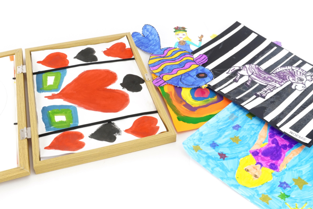 cadre dessin enfants pas cher - Cadres photos en bois - 10doigts.fr