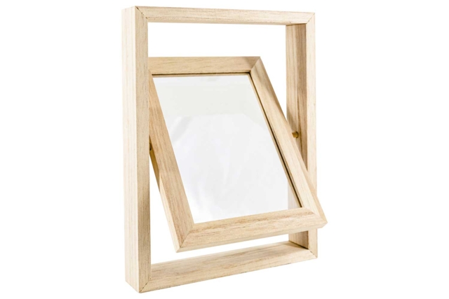 Cadre double bois face pivotant - Cadres photos en bois - 10doigts.fr