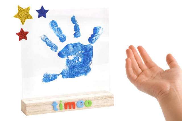 cadre empreinte enfant - Cadres photos en bois - 10doigts.fr