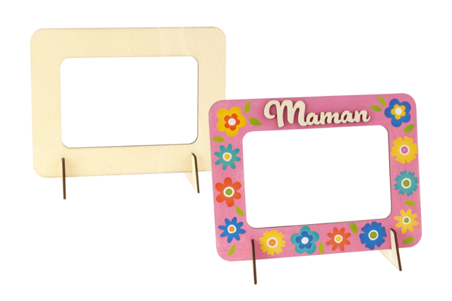 cadre en bois simple maman - Cadres photos en bois - 10doigts.fr