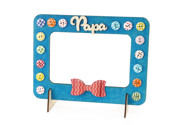 cadre en bois simple papa - Cadres photos en bois - 10doigts.fr