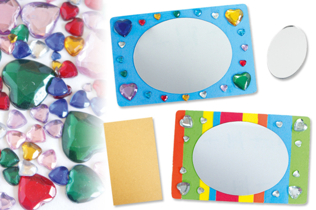 cadre miroir bois - Supports plats en bois - 10doigts.fr