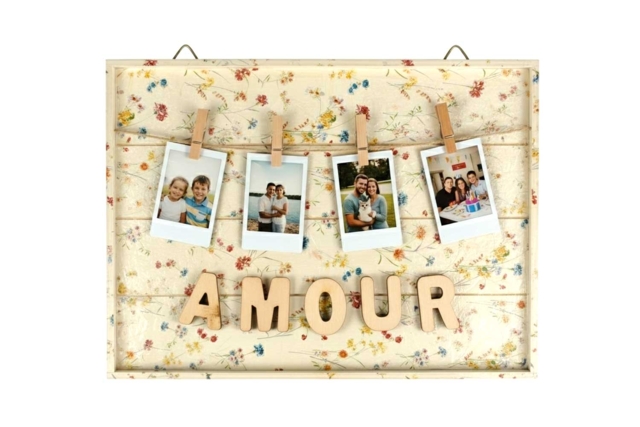 cadre pele mele amour - Cadres photos en bois - 10doigts.fr