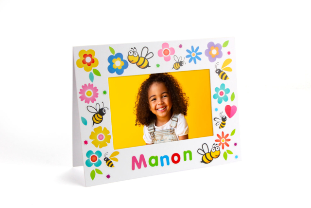 Cadre printanier à décorer avec des gommettes - Des gommettes animaux pour créer et apprendre dès la maternelle - 10doigts.fr