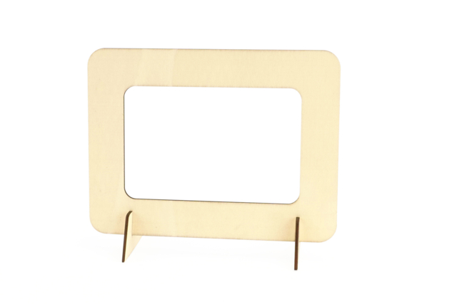 cadre rectangulaire en bois à décorer - Cadres photos en bois - 10doigts.fr