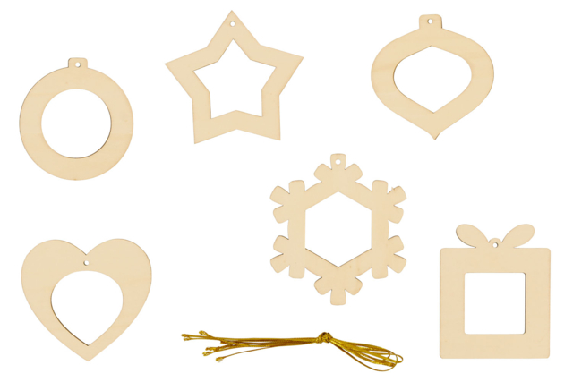 cadres en bois noël - Objets en bois Noël - 10doigts.fr