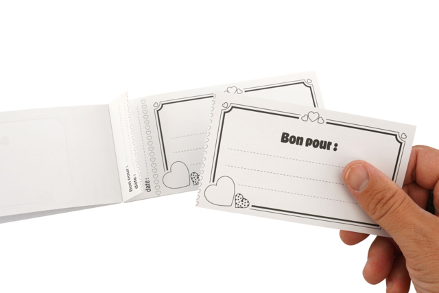 Carnet de 20 bons à colorier papa - Livres de coloriage et dessins : pour apprendre et s'évader - 10doigts.fr